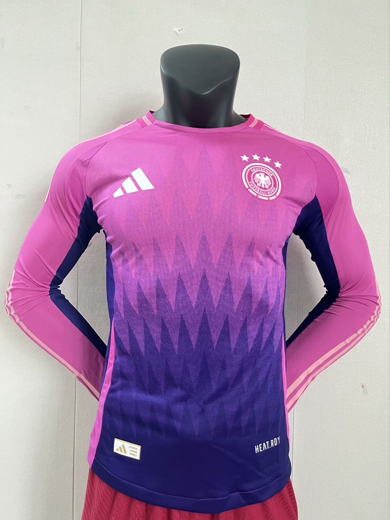 AAA Quality Germany 2024 Euro Away Pink Long Jersey(Player)